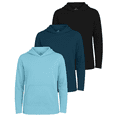 thumbnail image 1 of Real Essentials 3 Pack: Boys Hoodies – Youth Mesh Long Sleeve Sweatshirts with Pocket for Kids & Teens, 1 of 6