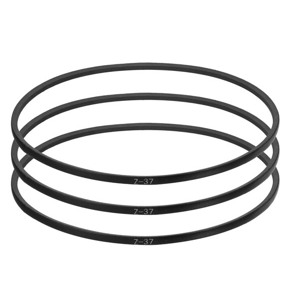 3 Pack Z-37 Z Type V-belt 925mm/36.42" Inner Length x 0.39" Width x 0.24" Height, Z-type Closed-Loop Rubber Transmission Belt