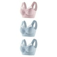 thumbnail image 1 of 3 Pack Zenchic Bra - Seamless Sexy Push Up Wireless Bra,Posture Correcting Bra for Seniors,Plus Size Ice Silk Gathering Bra, 1 of 13