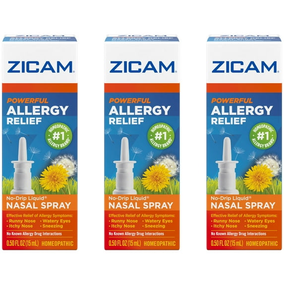 3 Pack - Zicam Allergy Relief Nasal Gel 0.50oz Each