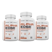 3 Pack Zonata Alpha Edge Dietary Supplements for Men, Alpha Edge Naturally Enhance Performance, Endurance, and Energy Levels, Natural Formula to Sustain Energy & Performance Levels - 180 Count