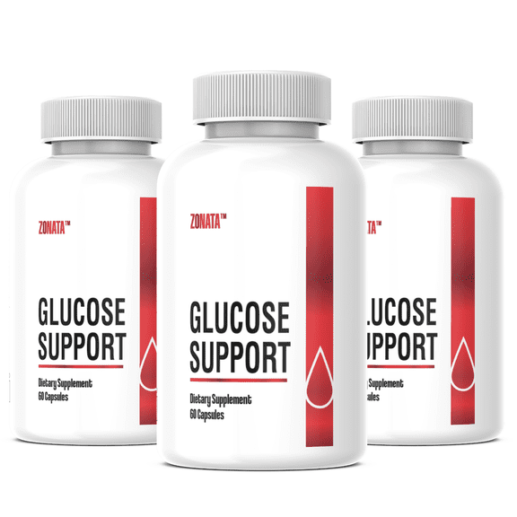 (3 Pack) Zonata Glucose Support Capsules, Glucose Support Premium Formula, 180 Count