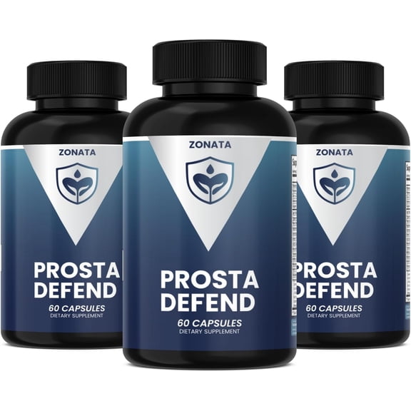 (3 Pack) Zonata Prosta Defend Prostate Support Supplement, Prosta Defend Male Support - 180 Count
