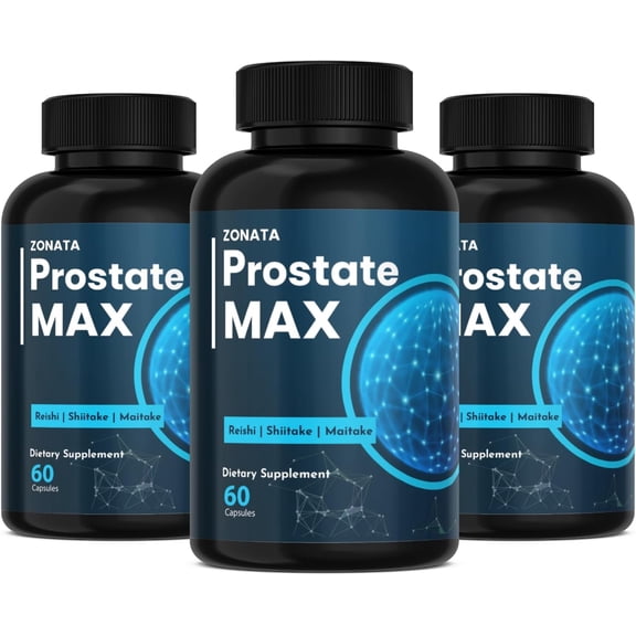 (3 Pack) Zonata Prostate Max Support Supplement, Prostate Max Male Support - 180 Count