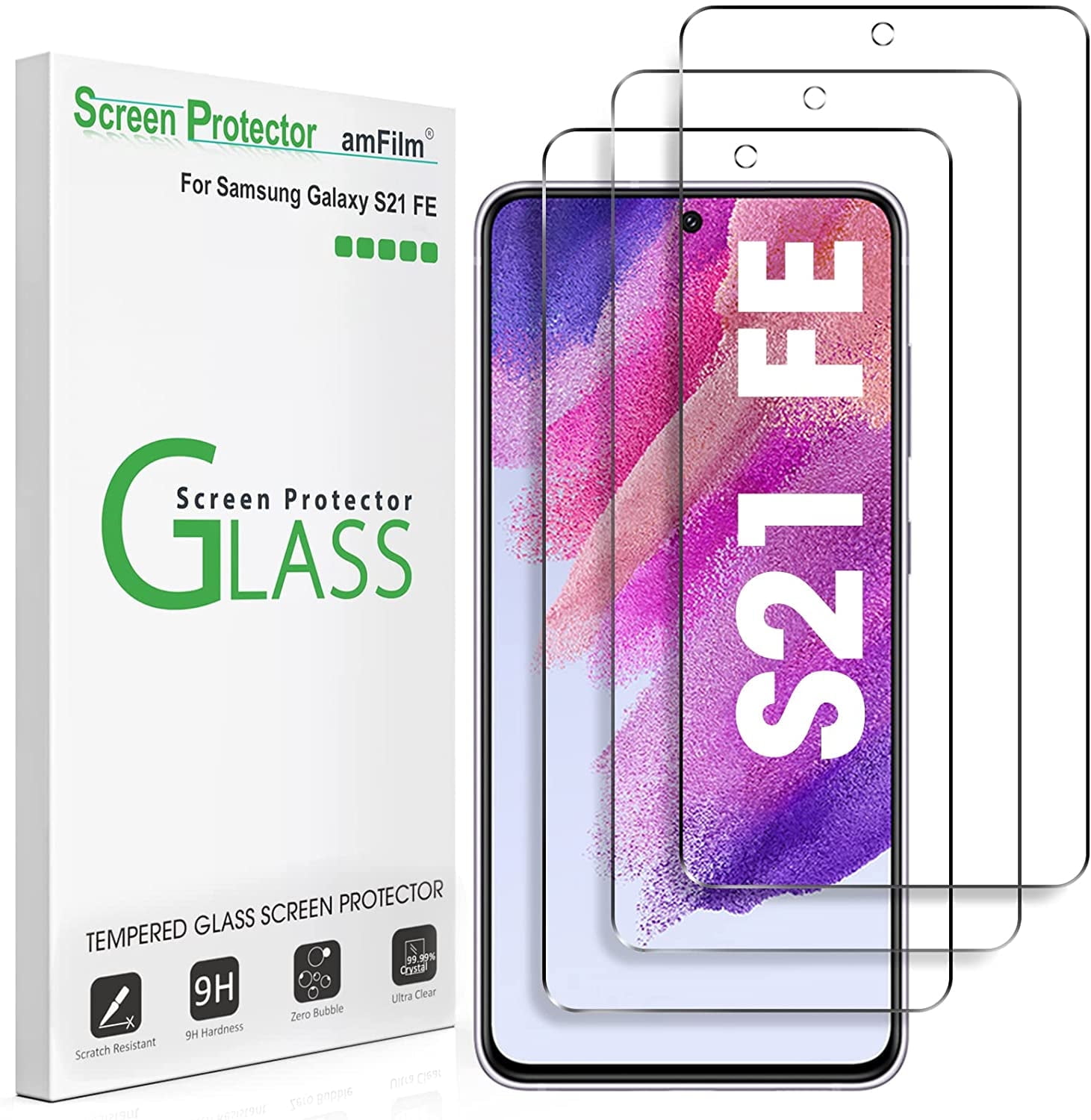 amFilm Galaxy S21 FE Screen Protector - Thumbnail 3