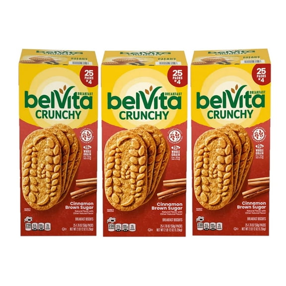 3 Pack | belVita Cinnamon Brown Sugar Breakfast Biscuits (25 pk.)