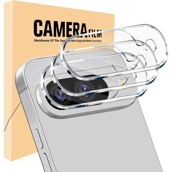 3 Pack for Google Pixel 9 Camera Lens Protector,Tempered Glass 9 Hardness,Anti-Scratch High Definition Camera Screen Protector for Pixel 9