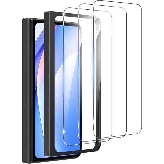 3 Pack for Google Pixel 9 Pro Fold Glass Screen Protector, 9H Hardness High Definition Scratch Shatterproof