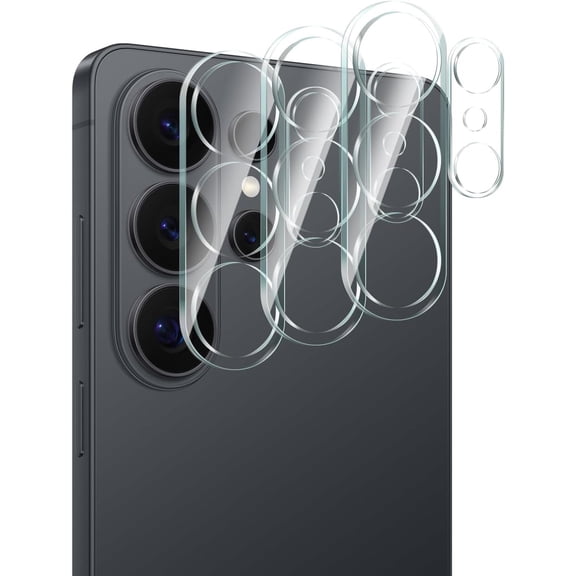3 Pack for Samsung Galaxy S26 Ultra Camera Lens Protector, Tempered Glass Film 9H Hardness, Scratch Resistant, HD Clear, Case Friendly