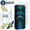 thumbnail image 1 of 3 Pack for iPhone 14 Pro Max Tempered Glass Screen Protector, Scratch Resistant, 9H Hardness, Case Friendly, Easy Install, 1 of 11