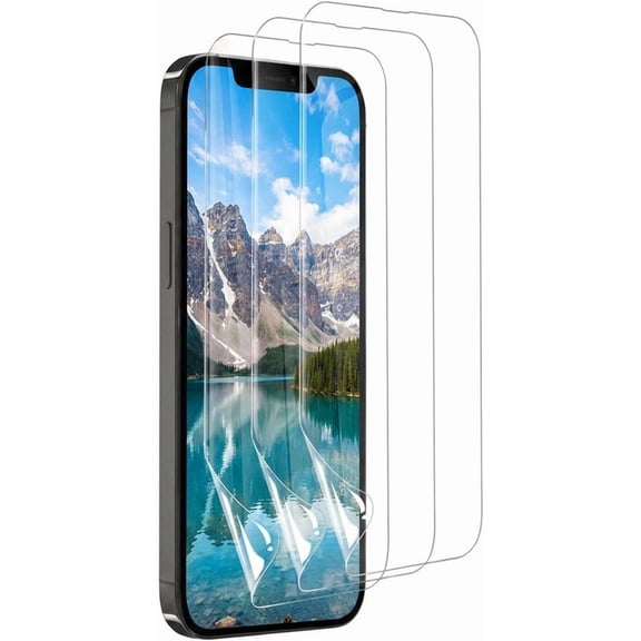 3 Pack for iPhone 16 Pro Max Screen Protector [Not Glass], Anti-Scratch, Compatible Fingerprint, Full Adhesive Flexible Film for 16 Pro Max