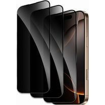 3 Pack for iPhone 16 Pro Privacy Screen Protector, 9H Anti Spy Dark Tempered Glass Screen Protector for iPhone 16 Pro, Easy Installation, Bubble Free