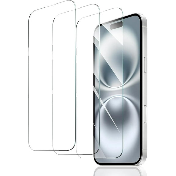 3 Pack for iPhone 17 Air Screen Protector, 9H Ultra-clear Tempered Glass, Easy Installation, Bubble Free