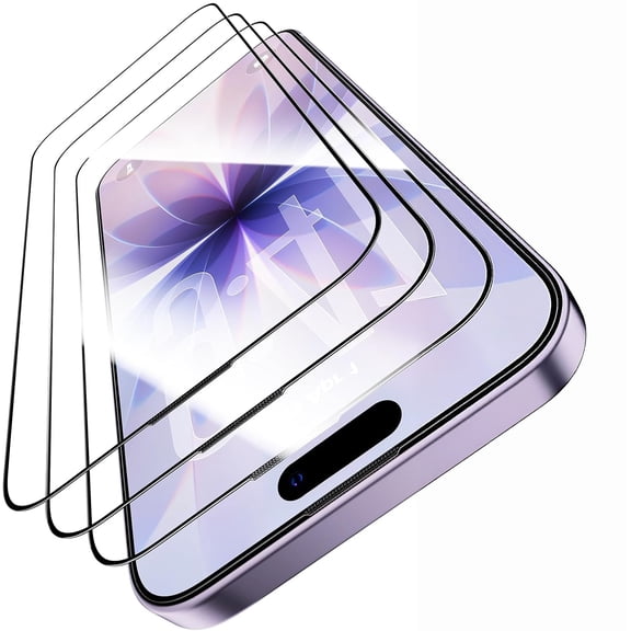 3-Pack for iPhone 17 Screen Protector HD Clear 9H Hardness, Easy Install Frame Bubble Free, Impact & Shatter Protection
