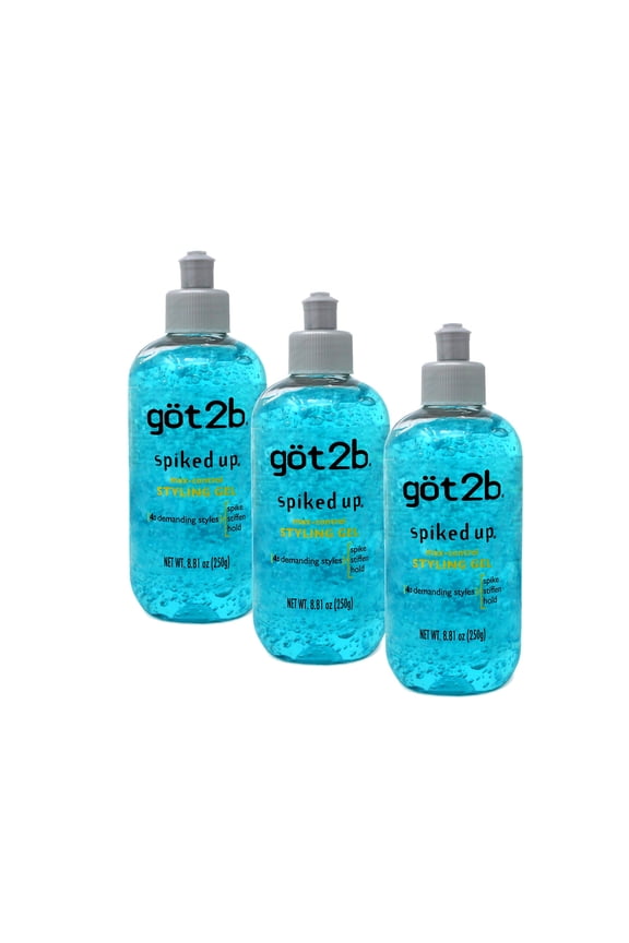 3 Pack - got2b Spiked-Up Styling Gel Max-Control 8.50 oz