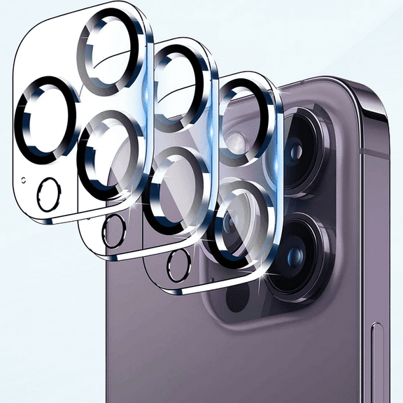 [3 Pack] iPhone 14 Pro Max / iPhone 14 Pro Camera Lens Protector Tempered Glass Lens Protector with Night Circle