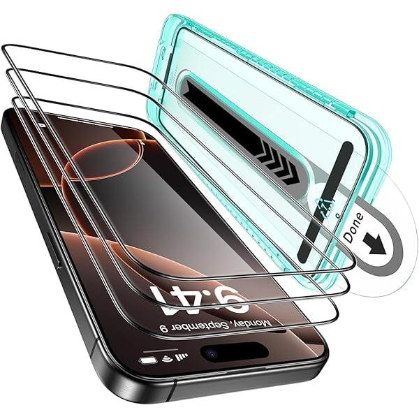 4 Pack For Iphone 16 Pro Screen Protector [6.3"] 9H
