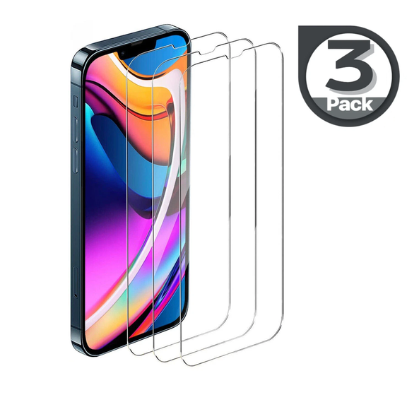 3-Pack ( iPhone X ) Screen Protector Tempered Glass, Ultra-Thin Full Coverage Protection, Anti-Scratch, Anti-Shatter, HD Transparent, Fingerprint Resistant Glass