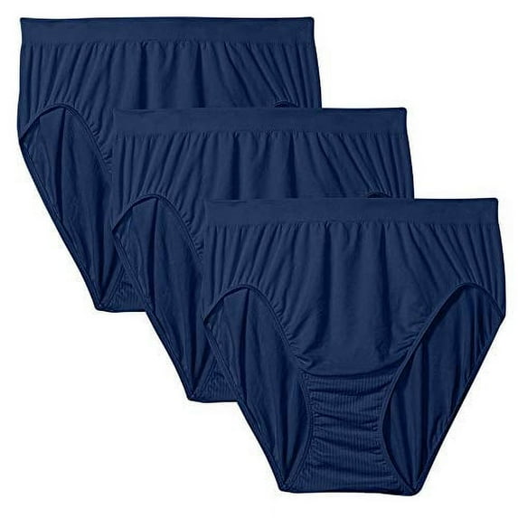 3 Pack in The Navy Bali Microfiber Panties for Women Style 303j