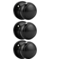 thumbnail image 1 of (3 Pack) knobelite Classic Closet Door Knobs Dummy Door Knob, Individual Non-Turning Dummy Door Knob Single Side, Black Interior Door Knobs, Easy Installation, 1 of 5