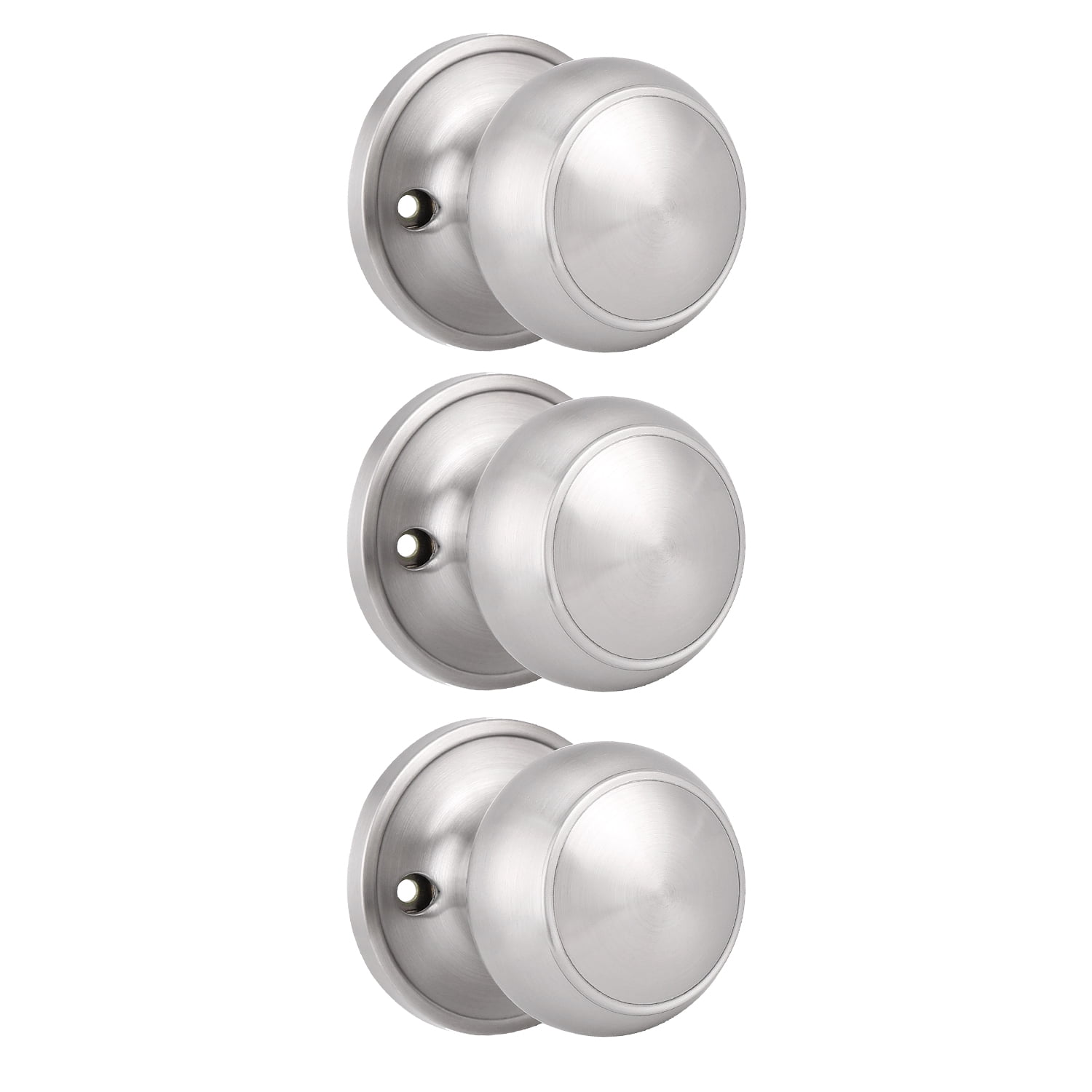 3 Pack knobelite Classic Closet Door Knobs Dummy Door Knob