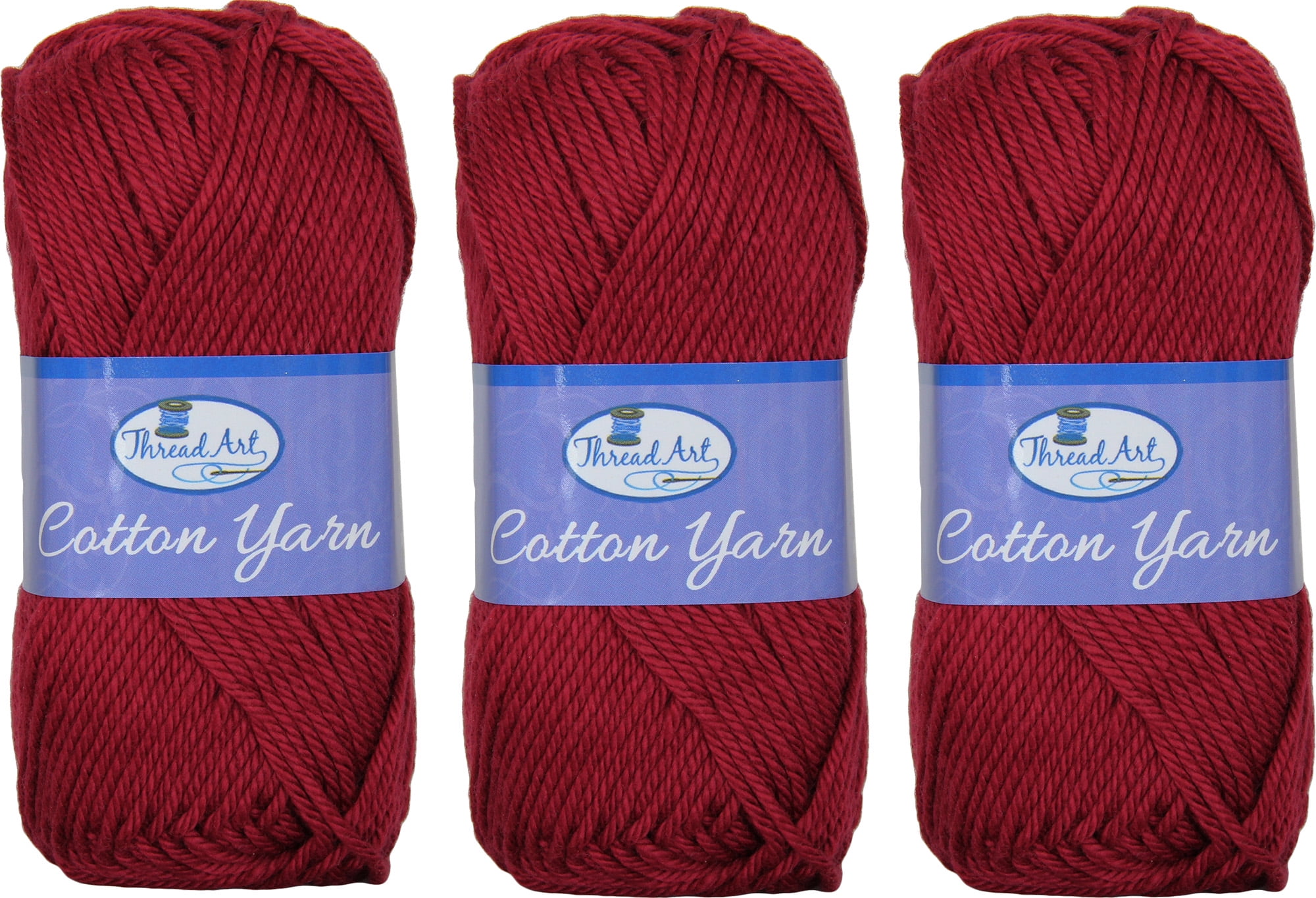 Crochet Cotton Yarn - #4 - Lt. Beige - 50 gram skeins - 85 yds —