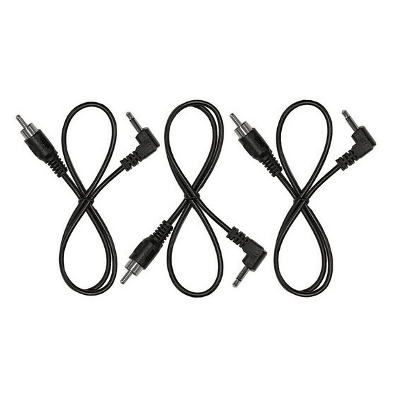 (3) Pack of 3.5mm TS Effects Pedal DC Power Cables for CIOKS Power Supplies
