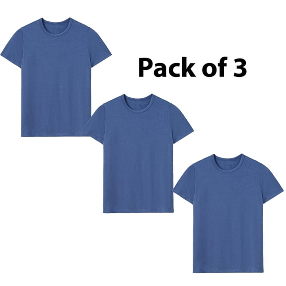 3 Pack of Alternative - Earthleisure Women's Modal Triblend Tee|Color: Heritage Royal, 4.4 oz, 40/35/25 TENCEL Modal/Cotton/Recycled polyester