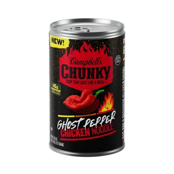 3 Pack of Campbell's Chunky Ghost Pepper Chicken Noodle Soup - 18.6 oz (Packaging Varies)