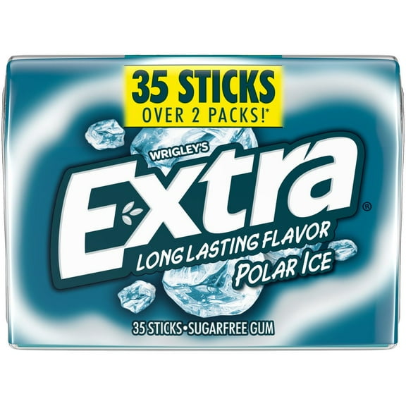 3 Pack of Extra Polar Ice Sugar Free Chewing Gum - 35 pc (Packaging Varies)