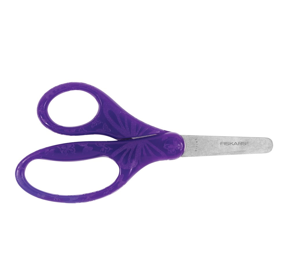 Fiskars Color Change Student Scissors (7) - Purple/Blue - Crown