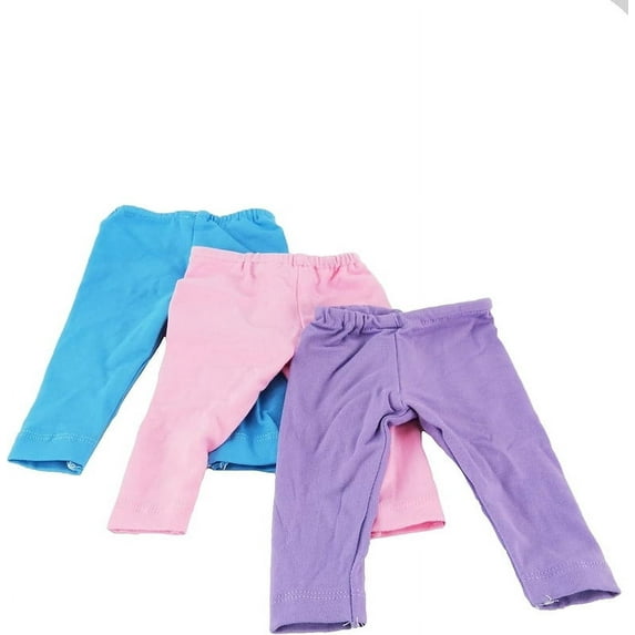 Blue, Pink, and Purple Leggings For 18 Inch Dolls | American Fashion World