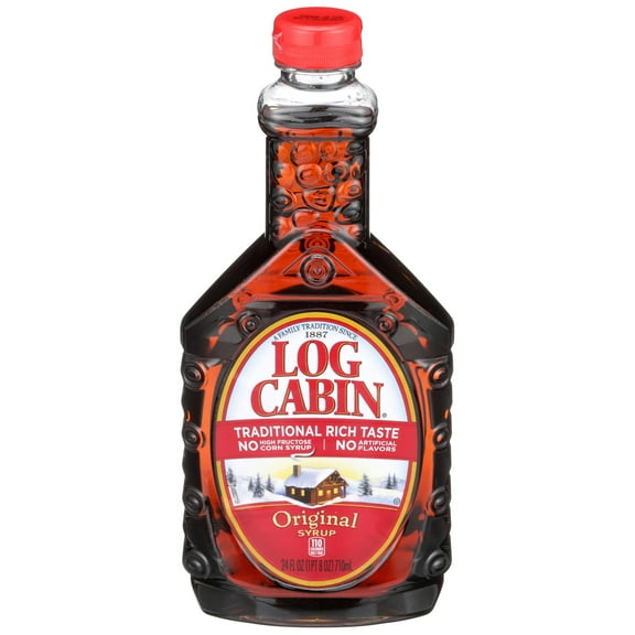 3 Pack of Log Cabin Original Pancake Syrup - 24 oz (Packaging Varies)