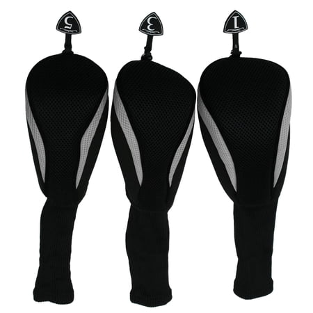 ProActive Sports Golf Neo-Fit Set Black/Light Gray Headcover New