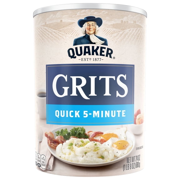 3 Pack of Quaker Quick 5-Minute Grits - 24 oz (Packaging Varies)