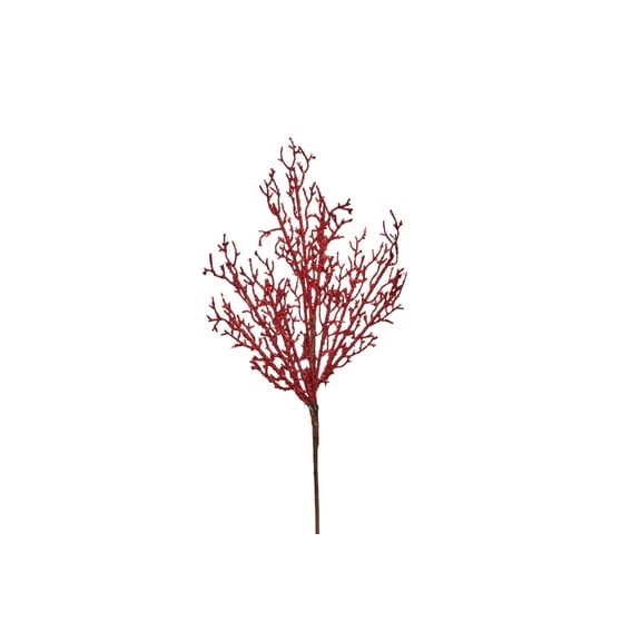 3 Pack of Red Glitter Branch Picks