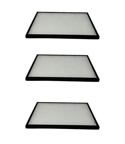 3 Pack of Riker Display Cases 14 x 20 x 3/4 for Collectibles Jewelry ...