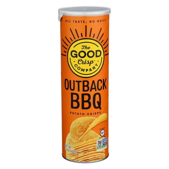 3 Pack of The Good Crisp Company Potato Crisps - Outback BBQ - 5.6 oz (Packaging Varies)