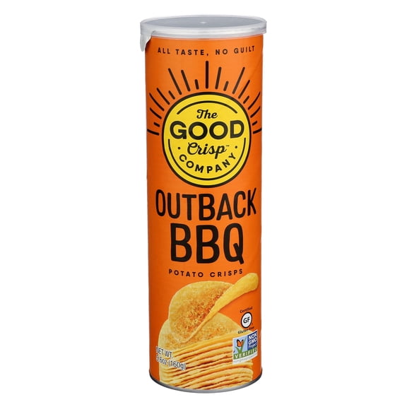 Pack Of 3 The Good Crisp Company Potato Crisps - Outback BBQ, 5.6 oz (Package May Vary)