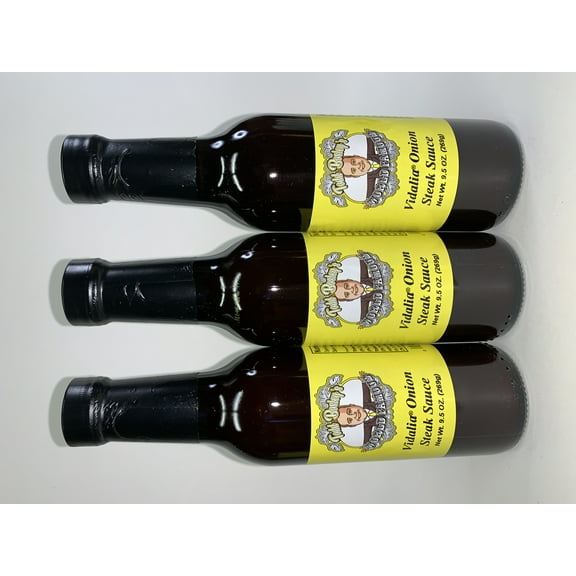 3 Pack of Todd Bosley's World Famous Vidalia Onion Steak Sauce (9.5 Oz)