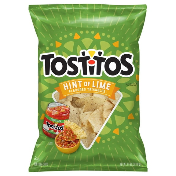 3 Pack of Tostitos Hint of Lime Tortilla Chips - 11 oz (Packaging Varies)