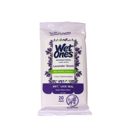 3 Pack of Wet Ones Lavender Scent 20 Count