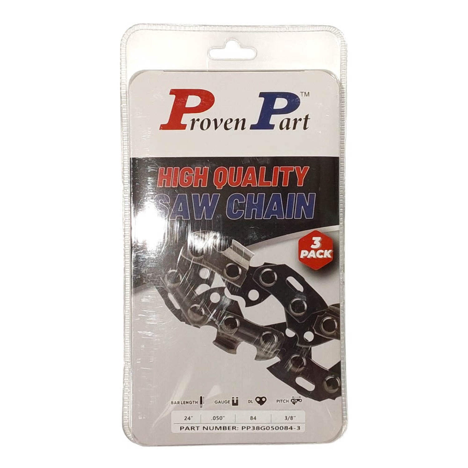 3-Pack of chainsaw Chain 38 Pitch 050 Gauge 84 DL Fits Stihl 33RS3 84 ...