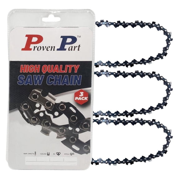 3-Pack of chainsaw Chain 38 Pitch 063 Gauge 93 DL Fits Husqvarna 522874593