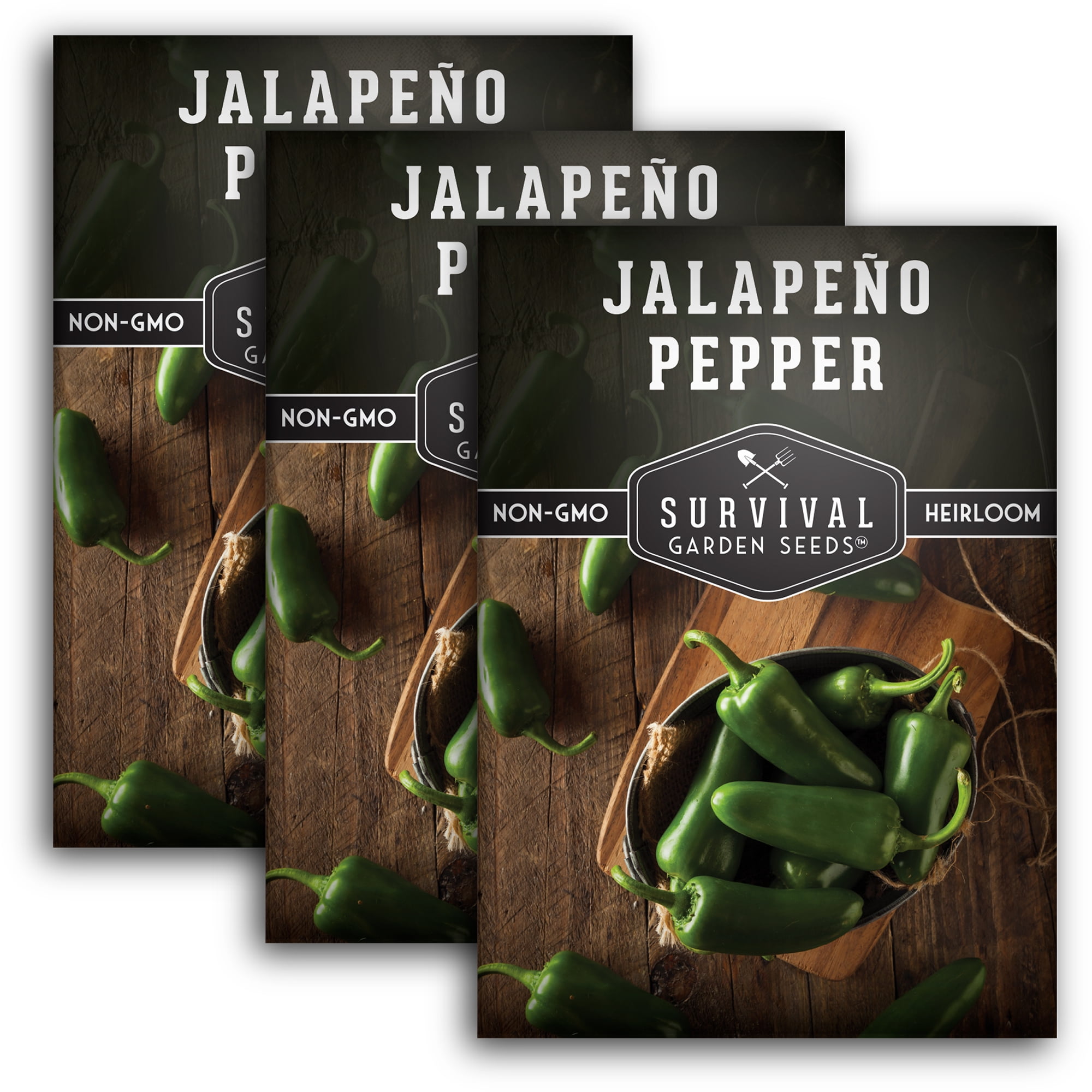 3 Packets Jalapeño Pepper Seed NonGMO Heirloom Full Sun Annual