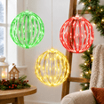 3 Packmas Light Balls Outdoor Foldable Hanging Holiday Decor - Walmart.com