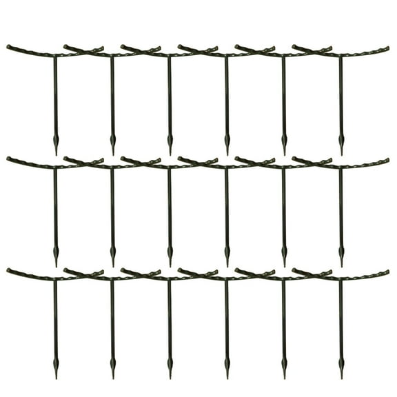 MOKKHNB Garden Vegetable Trellis Gardening Support Bracket Plastic Green 3 Packs of 18 Sets