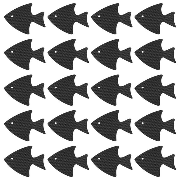 3 Packs 20pcs Fish Shape Non Slip Shower Stickers Bath Tub Adhesive Grip Decals for Bathroom Floor Pool Anti Slip Safety Stickers Waterproof Peel and Stick Tile Decals for Adults