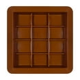 thumbnail image 1 of 3 Packs 2pcs 12 Compartment Silicone Chocolate Molds for Baking Oven Safe Reusable Candy Making Molds Brown 11.5x11.5cm Microwave Freezer Safe Dessert Molds for Home Bakers, 1 of 6