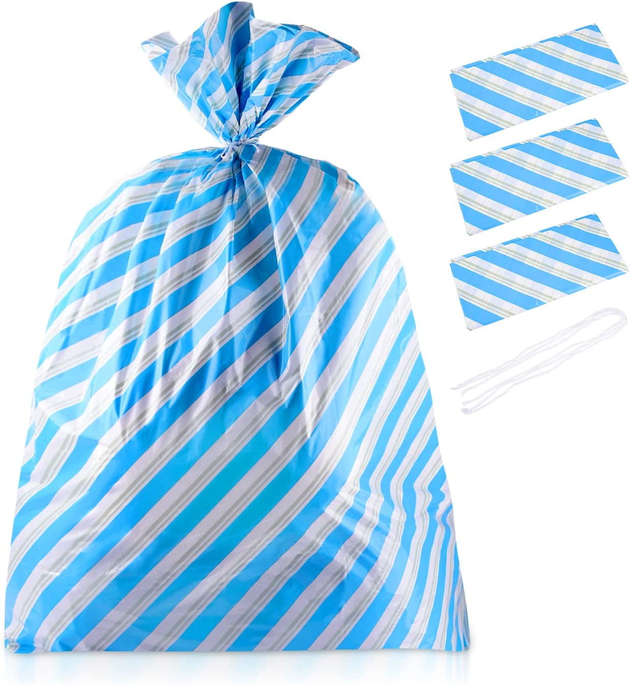 Caribbean Blue Glossy Jumbo Gift Bag 1ct, Gift Wrap & Packaging Party  Supplies